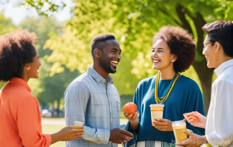 정체성 정치와 차별 - **Prompt:** A vibrant, diverse group of individuals from various ethnic backgrounds, ages, and cultu...